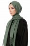 Aysel - Mörkgrön Pashmina Hijab - Gülsoy