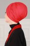 Fiona - Röd Bomull Turban - Ayse Turban