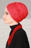 Fiona - Röd Bomull Turban - Ayse Turban