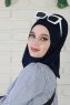 Wilda - Marinblå Bomull Hijab