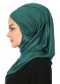 Wilda - Mörkgrön Bomull Hijab