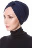 Belinay Marinblå Turban Hijab Ecardin 201803b