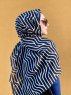 Berrin - Svart Mönstrad Bomull Hijab - Mirach