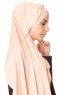 Betul - Aprikos 1X Jersey Hijab - Ecardin