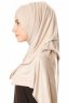 Betul - Ljus Taupe 1X Jersey Hijab - Ecardin