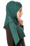 Betul - Mörkgrön 1X Jersey Hijab - Ecardin