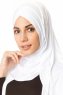 Betul - Vit 1X Jersey Hijab - Ecardin