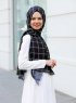 Betulle - Svart Mönstrad Hijab - Sal Evi