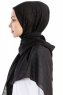 Burcu Svart Chiffon Hijab Sjal Madame Polo 130024-3