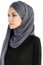 Cansu Mörkgrå 3X Jersey Hijab Sjal Ecardin 200927-2