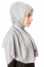 Caria - Ljusgrå Hijab - Madame Polo