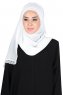 Carin - Offwhite Praktisk Chiffon Hijab