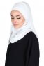 Carin - Offwhite Praktisk Chiffon Hijab