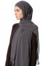 Derya - Antracit Praktisk Chiffon Hijab