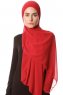 Derya - Bordeaux Praktisk Chiffon Hijab