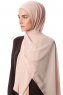 Derya - Ljus Beige Praktisk Chiffon Hijab
