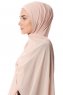 Derya - Ljus Beige Praktisk Chiffon Hijab