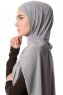 Derya - Mörkgrå Praktisk Chiffon Hijab