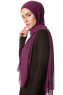 Derya - Mörklila Praktisk Chiffon Hijab