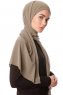 Derya - Olivgrön Praktisk Chiffon Hijab