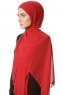 Derya - Vinröd Praktisk Chiffon Hijab