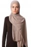 Derya - Ljus Taupe Praktisk Chiffon Hijab