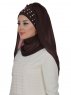 Diana Mörkbrun Praktisk Hijab Ayse Turban 326212-3