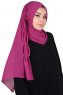 Disa - Fuchsia Praktisk Chiffon Hijab