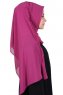 Disa - Fuchsia Praktisk Chiffon Hijab
