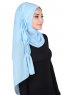 Disa - Ljusblå Praktisk Chiffon Hijab