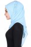 Disa - Ljusblå Praktisk Chiffon Hijab