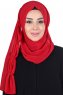 Disa - Röd Praktisk Chiffon Hijab