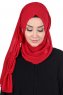 Disa - Röd Praktisk Chiffon Hijab