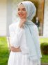 Duriya - Ljusgrön Mönstrad Hijab - Sal Evi