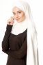 Duru - Creme & Vit Jersey Hijab