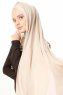 Duru - Ljus Taupe & Gammelrosa Jersey Hijab