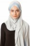 Duru - Ljusgrå & Ljusblå Jersey Hijab