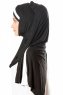 Duru - Svart & Vit Jersey Hijab
