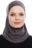 Elif - Antracit Sport Hijab - Ecardin