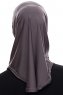 Elif - Antracit Sport Hijab - Ecardin
