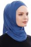 Elif - Blå Sport Hijab - Ecardin