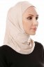 Elif - Ljus Taupe Sport Hijab - Ecardin