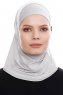 Elif - Ljusgrå Sport Hijab - Ecardin