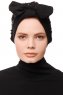Enfleda - Svart & Bordeaux Turban