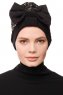 Enfleda - Svart & Gold Turban