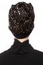 Enfleda - Svart & Gold Turban