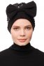 Enfleda - Svart & Ljusgrå Turban