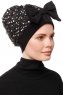 Enfleda - Svart & Ljusgrå Turban