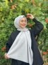 Ermina - Ljusgrå Bomull Hijab - Mirach