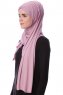 Eslem - Lila Pile Jersey Hijab - Ecardin
